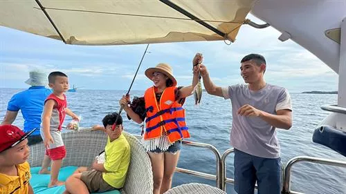 Fishing At The Lake In Bau Mai